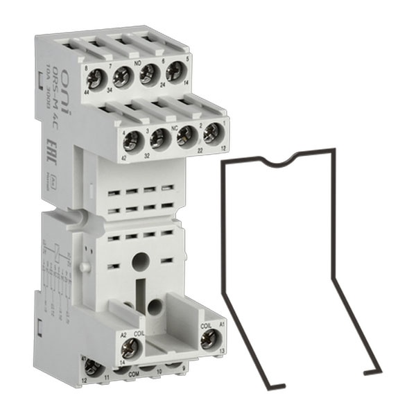 Розетка ONI (ИЭК) ORS-M для реле ORM 4НО/НЗ