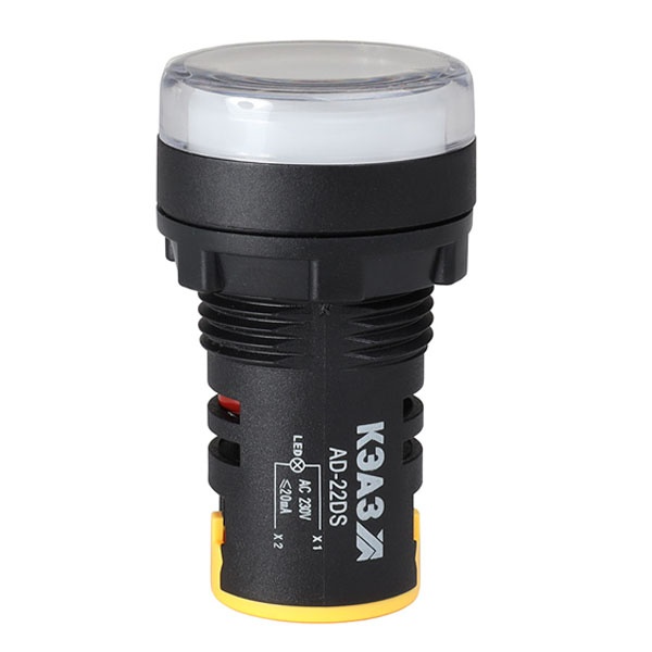Лампа КЭАЗ AD22DS LED матрица 22мм 24В AC/DC белая