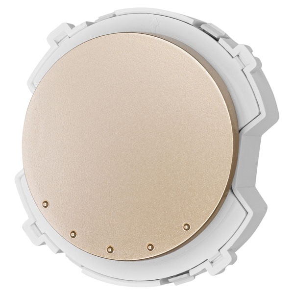 Перекрестный выключатель одноклавишный TDM Байкал 16А 250В шампань