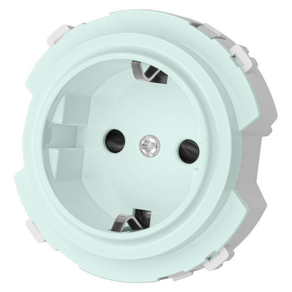 Розетка TDM Байкал 2П+З 16А 250В шторки фисташковый