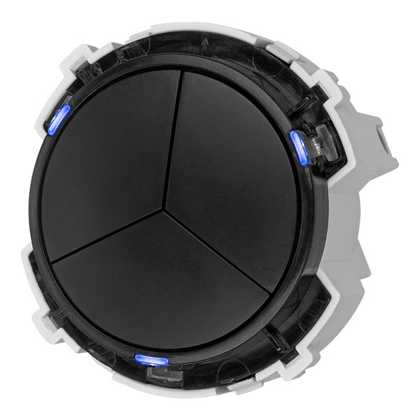 Кнопочный выключатель трехклавишный TDM Байкал 16А 250В агат