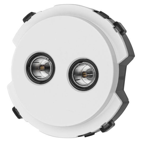 Розетка двойная TDM Байкал TV проходная белая