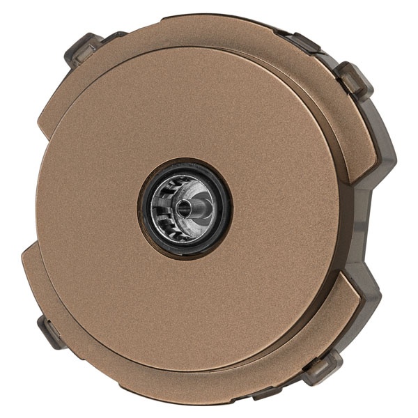 Розетка TDM Байкал TV проходная бронза