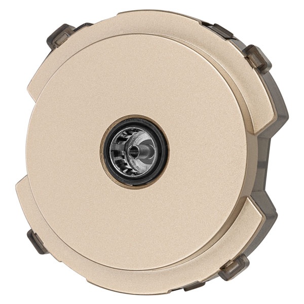 Розетка TDM Байкал TV проходная шампань