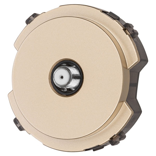 Розетка TDM Байкал TV/SAT оконечная шампань