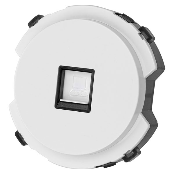 Розетка компьютерная TDM Байкал RJ45 белая