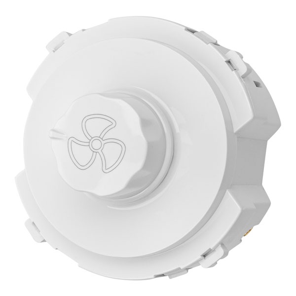 Диммер для вентилятора TDM Байкал 500Вт поворотный белый