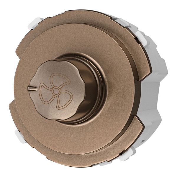 Диммер для вентилятора TDM Байкал 500Вт поворотный бронза