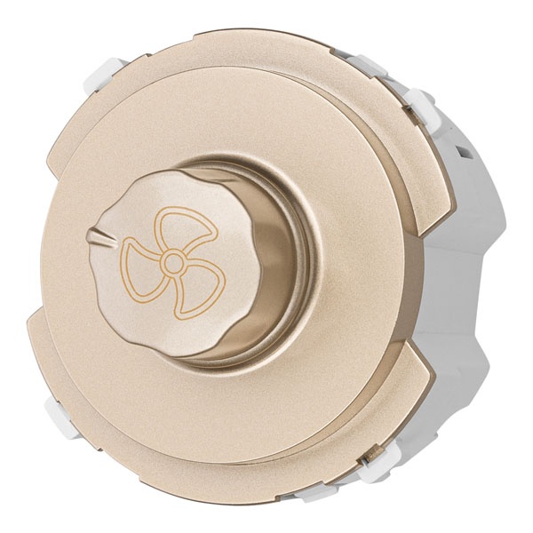 Диммер для вентилятора TDM Байкал 500Вт поворотный шампань