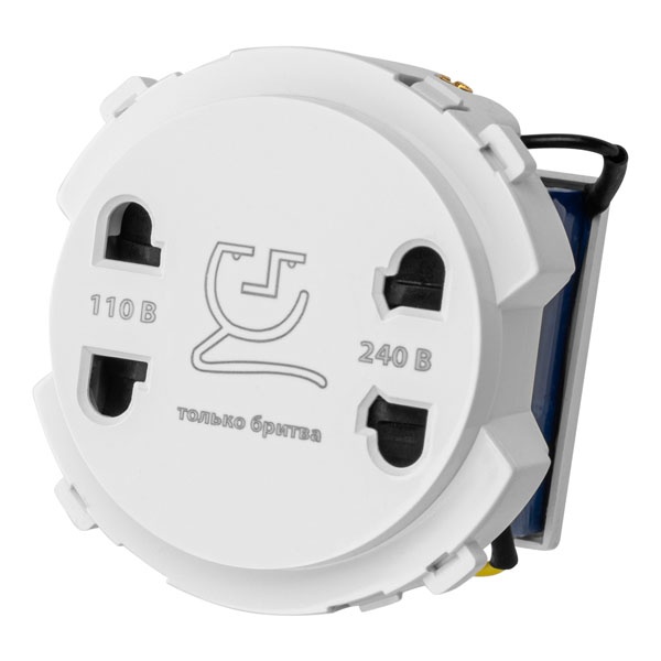 Розетка для бритвы TDM Байкал белая