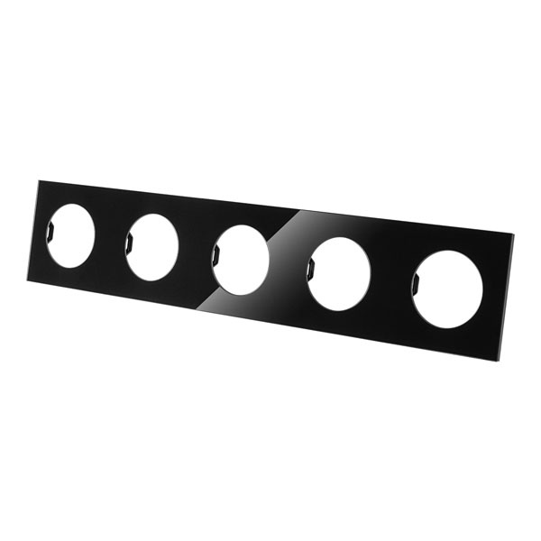 Рамка пятипостовая TDM Байкал агат стекло