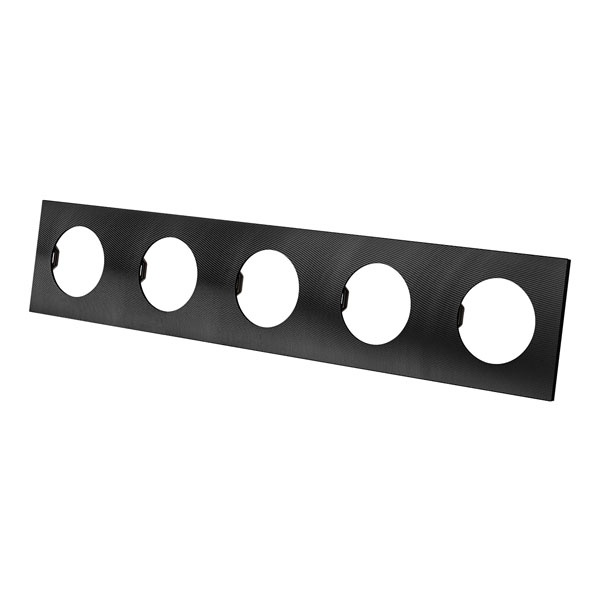 Рамка пятипостовая TDM Байкал агат алюминий текстурированный