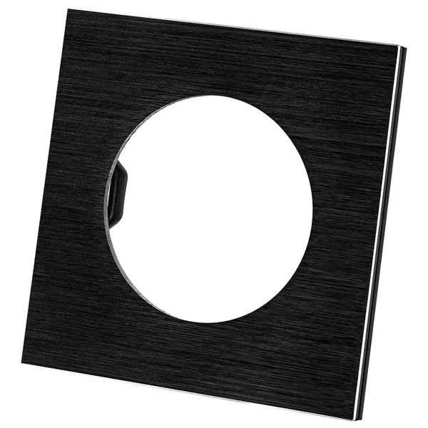 Рамка одиночная TDM Байкал агат алюминий шлифованный