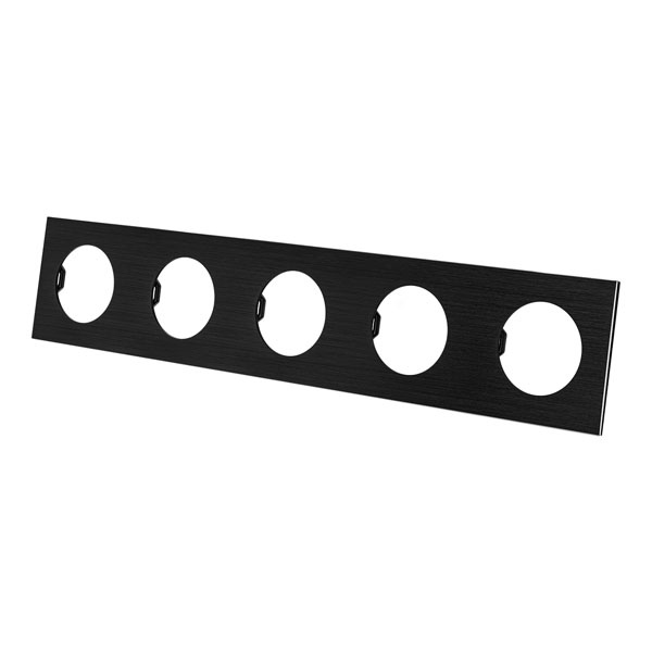 Рамка пятипостовая TDM Байкал агат алюминий шлифованный