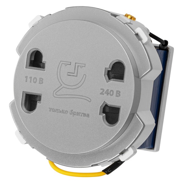 Розетка для бритвы TDM Байкал платина