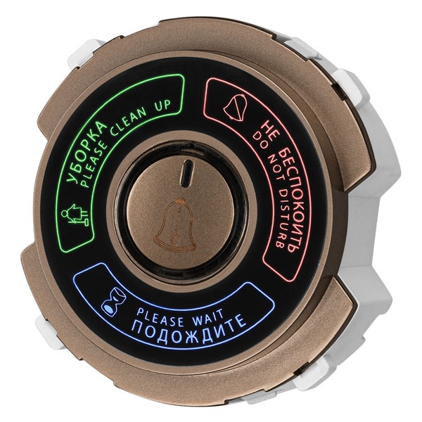 Панель TDM Байкал (Не беспокоить/ Уборка) 16А 250В бронза