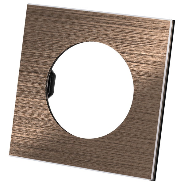 Рамка одиночная TDM Байкал бронза алюминий шлифованный