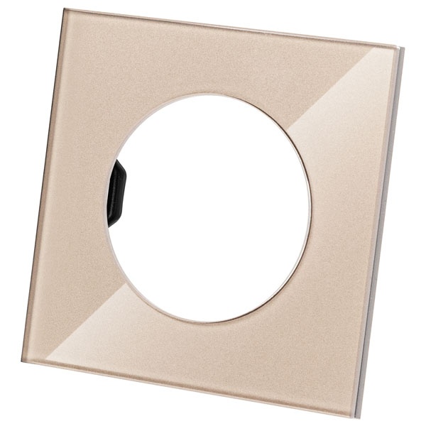 Рамка одиночная TDM Байкал шампань стекло