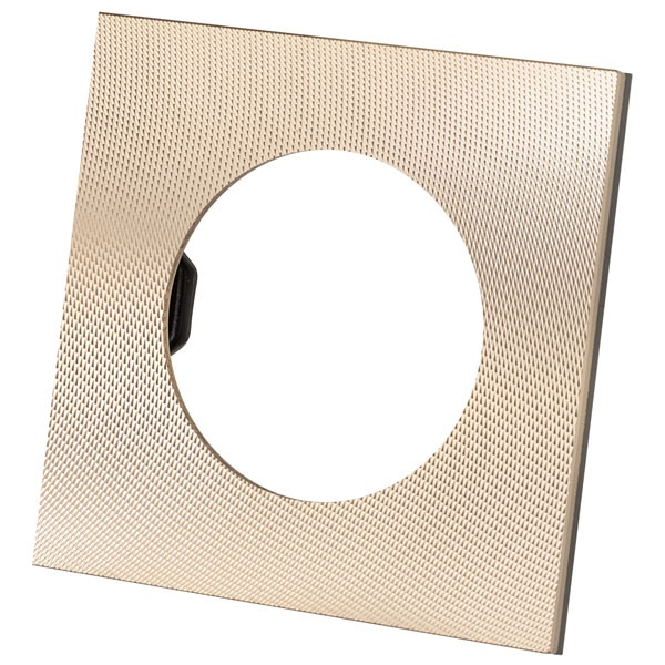 Рамка одиночная TDM Байкал шампань алюминий текстурированный