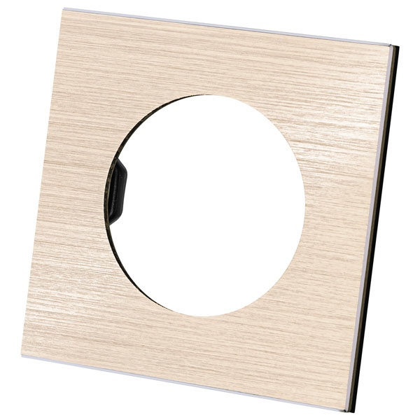 Рамка одиночная TDM Байкал шампань алюминий шлифованный