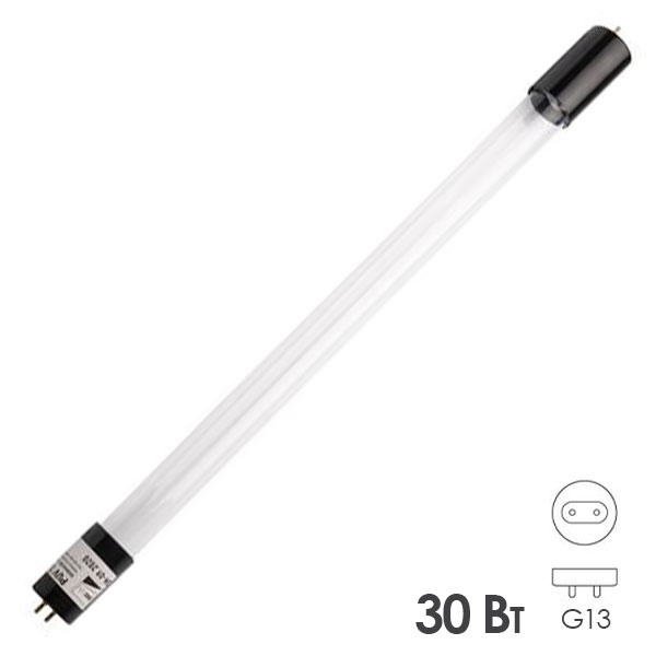 Лампа бактерицидная JazzWay PUV T8-900 30W G13 UVC L895mm специальная безозоновая