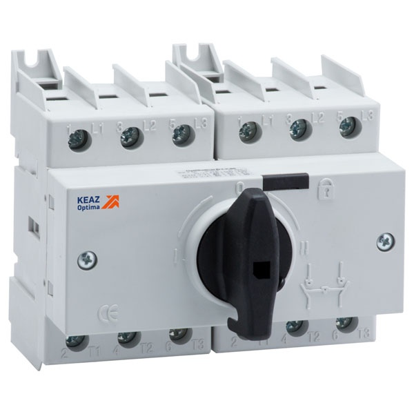 Выключатель-разъединитель реверсивный КЭАЗ OptiSwitch DI-80-3C 80А 3П