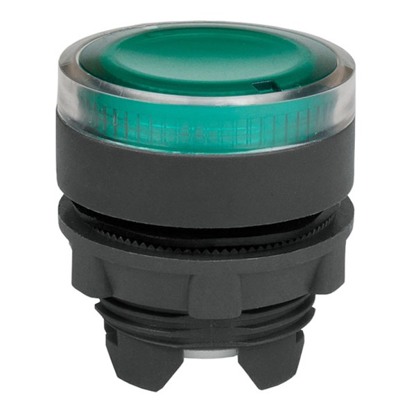 Головка кнопки с подсветкой КЭАЗ OptiSignal D22 A5-PL-3 пластик зеленая