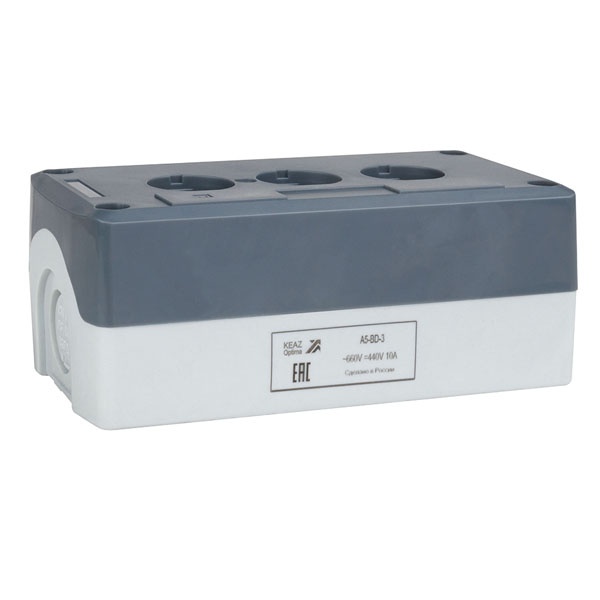 Корпус кнопочного поста КЭАЗ OptiSignal D22 A5-BD-3 3 отверстия IP65