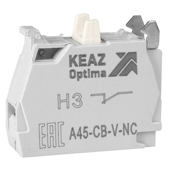 Блок контактный универсальный КЭАЗ OptiSignal D22 A45-CB-V-NC 1НЗ винтовой зажим