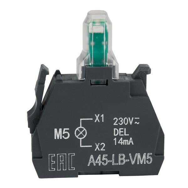 Блок световой КЭАЗ OptiSignal D22 A45-LB-VM5 230-240VAC желтый