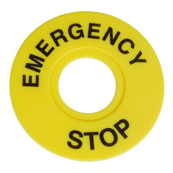 Бирка Стоп КЭАЗ OptiSignal D22 A45-MH2260 круглая 60мм (EMERGENCY STOP)