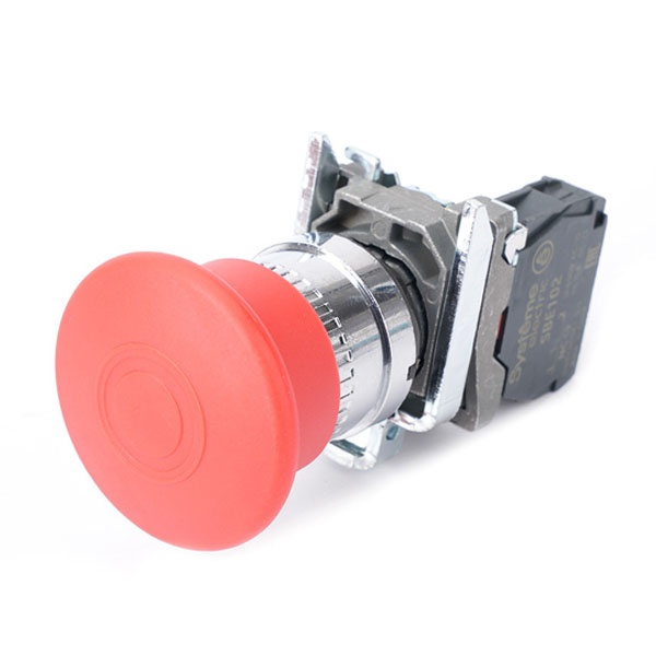 Кнопка аварийной остановки в сборе SE SB4 22мм 40мм тяни-толкай 1НЗ IP65 металл красная