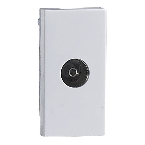 Розетка Donel TV 1 модуль 22.5х45мм белый