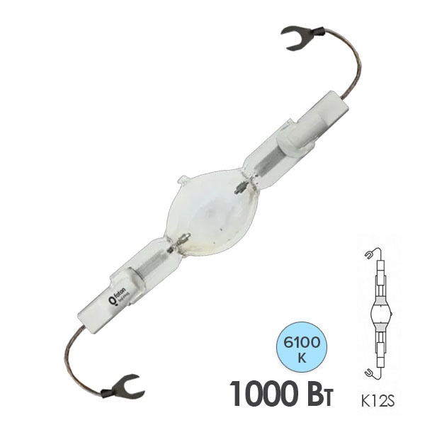 Лампа металлогалогенная Foton HS-I TS 1000W/D/S 6100K 380V K12s-36 90000Lm 41x187mm (МГЛ)