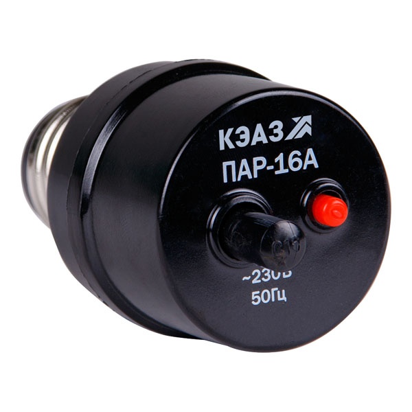 Предохранитель автоматический резьбовой КЭАЗ ПАР-16А-УХЛ4-КЭАЗ С16А 230В АС 0,63кА Е27 УХЛ4