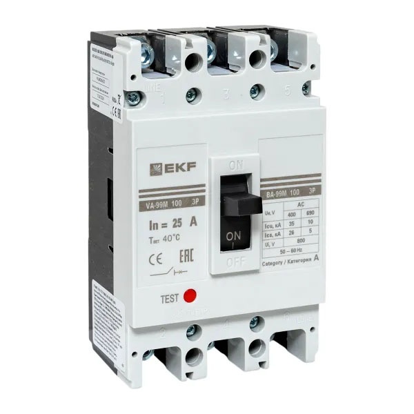 Выключатель автоматический EKF ВА-99M 100/25А 3P 35кА