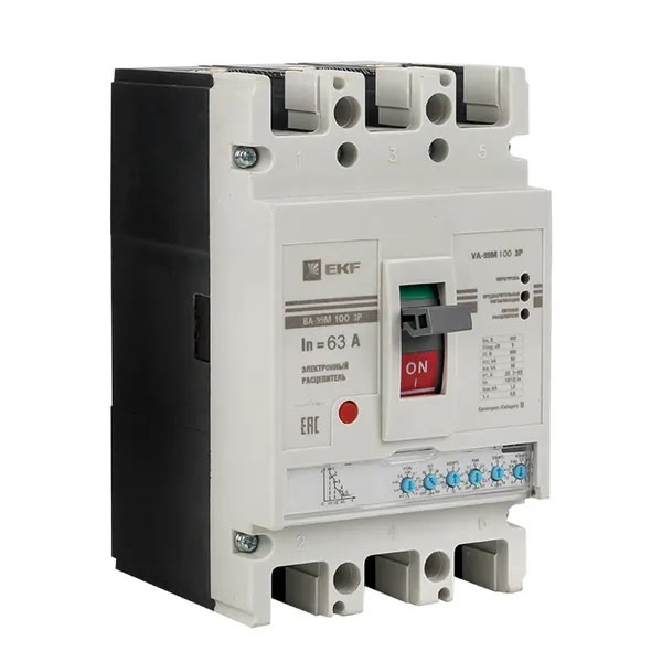 Выключатель автоматический EKF ВА-99M 100/ 63А 3P 35кА