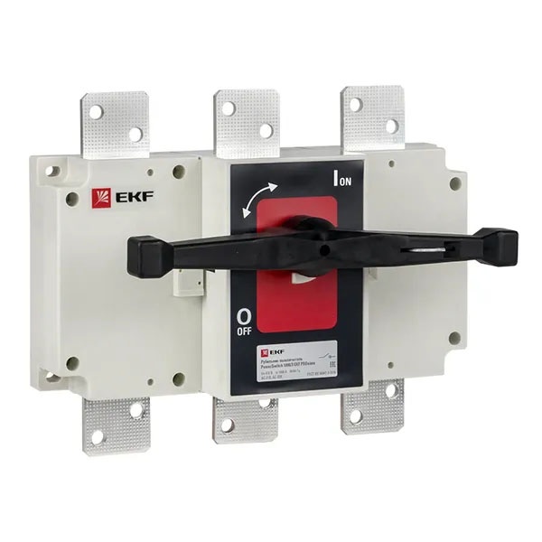 Рубильник-выключатель EKF PowerSwitch 1000A 3P c рукояткой управления для прямой установки