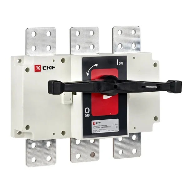 Рубильник-выключатель EKF PowerSwitch 1250A 3P c рукояткой управления для прямой установки