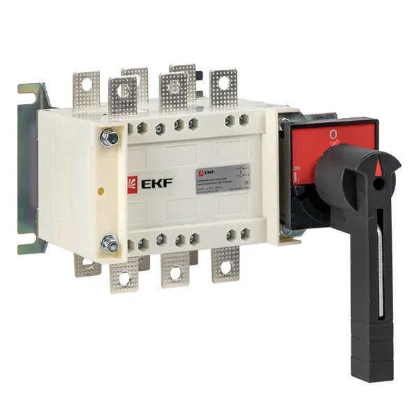 Рубильник-переключатель EKF PowerSwitch 160A 3P c рукояткой управления для прямой установки
