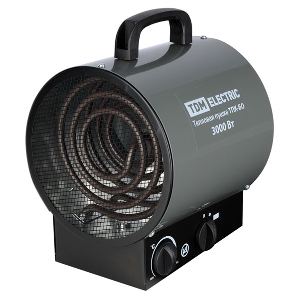 Тепловая пушка TDM ТПК-БО 3 кВт круглый корпус терморегулятор