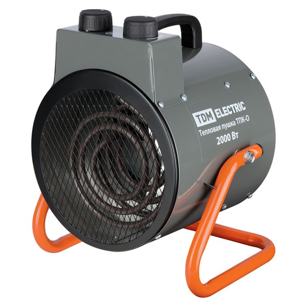Тепловая пушка TDM ТПК-О 2 кВт круглый корпус терморегулятор