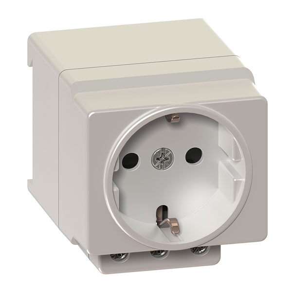 Розетка щитовая на DIN-рейку 2P+E КЭАЗ OptiDin РА10/16-502Д УХЛ4