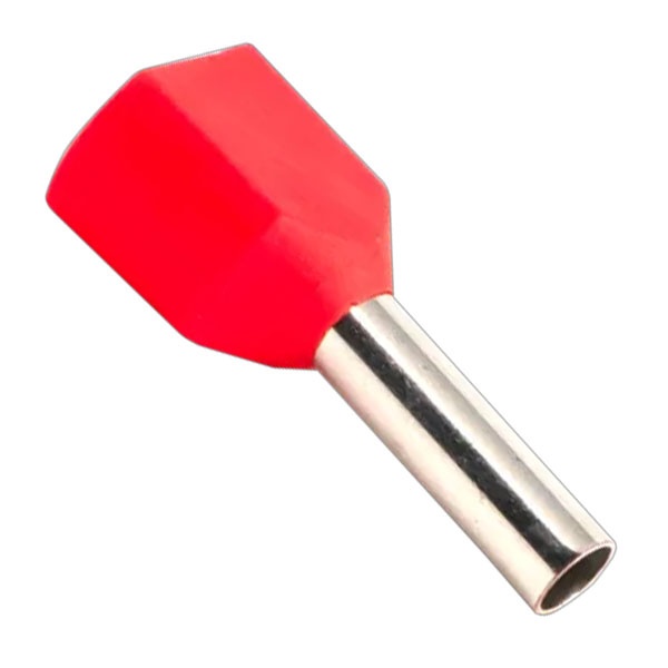 Наконечник штыревой втулочный изолированный двойной EKF НШВИ2 1,0-8 мм2 (50шт)