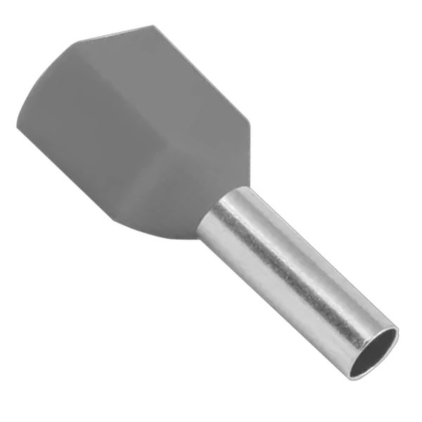 Наконечник штыревой втулочный изолированный двойной EKF НШВИ2 4.0-12 мм2 (50шт)