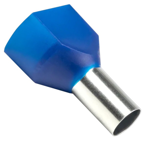 Наконечник штыревой втулочный изолированный двойной EKF НШВИ2 16,0-14 мм2 (50шт)