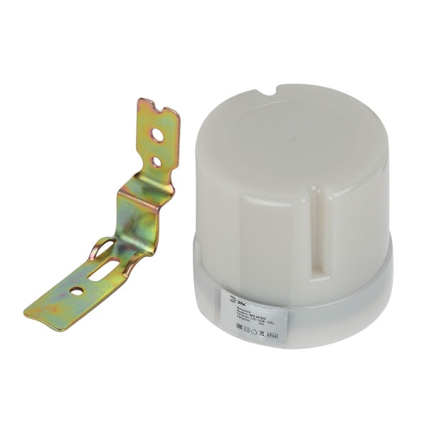 Датчик освещенности (Фотореле) ЭРА DF 303 настенный, максимальная нагрузка 5500 ВА серый IP44