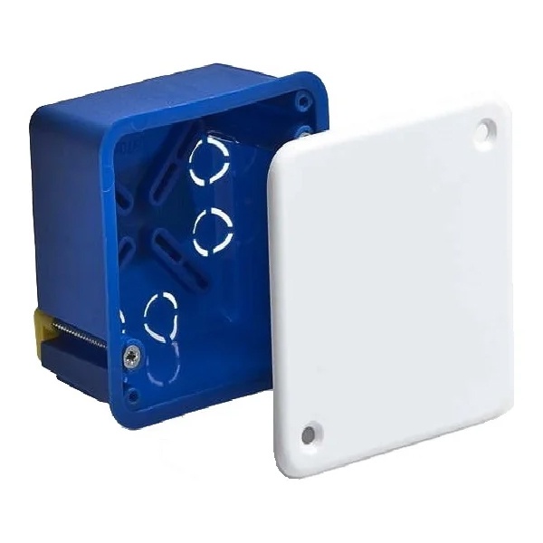 Коробка распаячная Ruvinil 70х70х45 мм скрытой установки для гипсокартона [уп. 120шт]