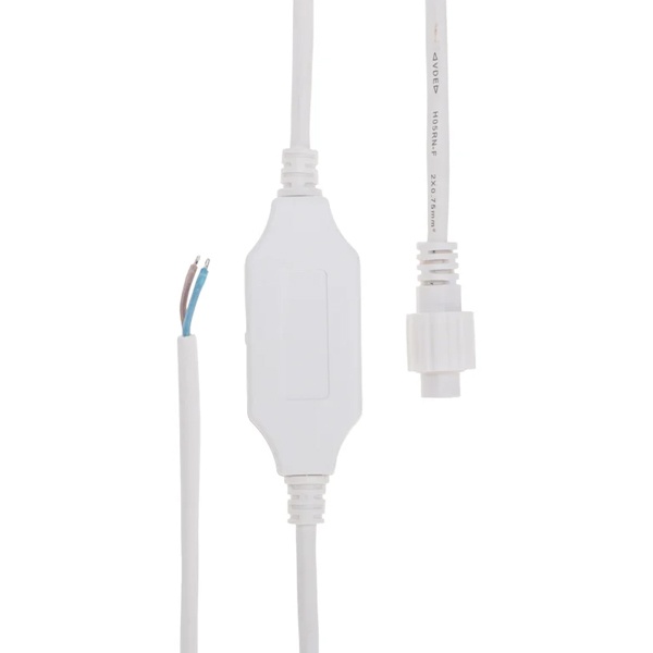 Шнур питания для уличных гирлянд (без вилки) 3А 660Вт IP65 цвет провода белый