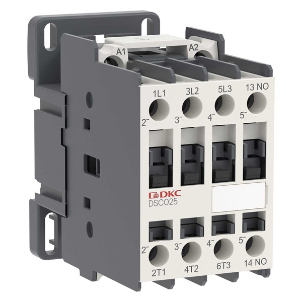 Магнитный контактор DKC YON DSC025 3P 25A 12,5кВт AC3 катушка 220В AC 1НО